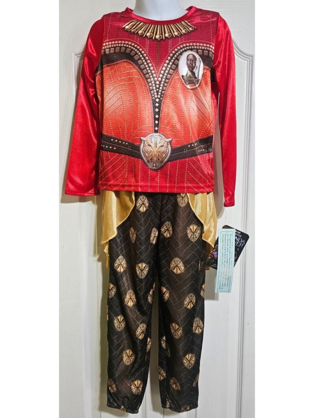 Marvel Black Panther Wakanda Forever Okoye Pajamas Girls 4-5 Costume Halloween
